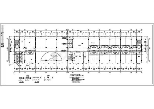 欧式多层框架结构酒店建筑设计CAD图-图二