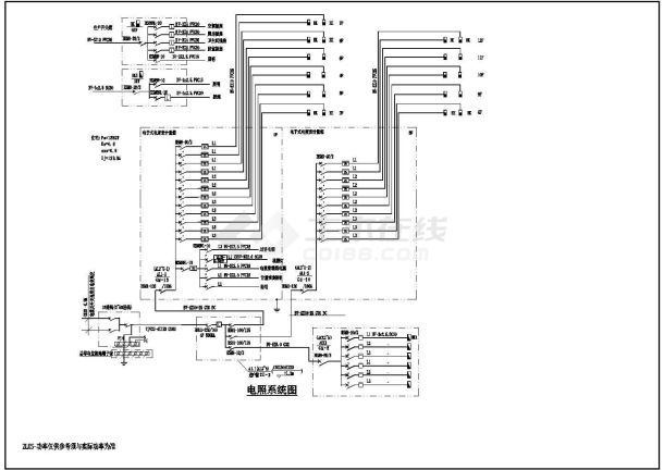 住宅楼电气系统设计方案及施工全套CAD详图-图二