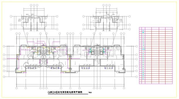 高层住宅楼设计方案及施工全套CAD图纸-图一