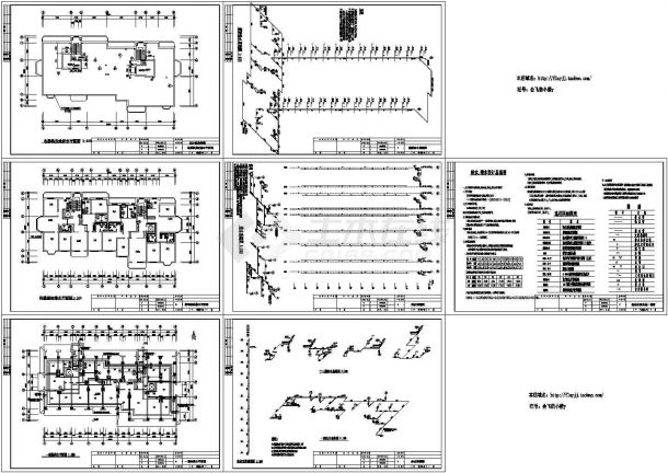 某12层(1LT1DT2户2单元)小区住宅楼给排水设计cad全套施工图（含设计说明）-图一