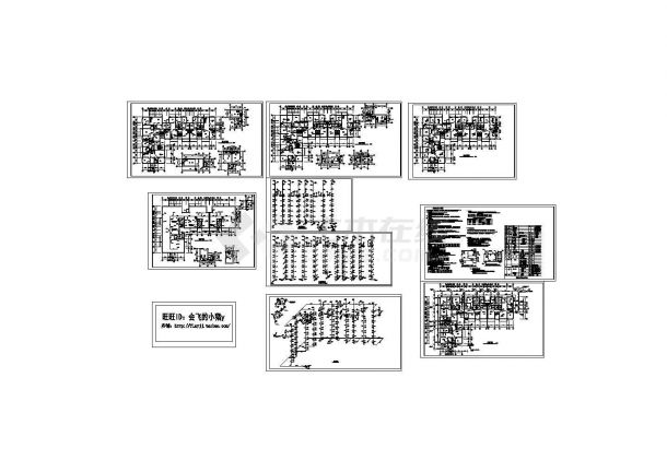 某6+1跃层(1梯2户4单元)L型住宅楼给排水设计cad全套施工图（含设计说明）-图一