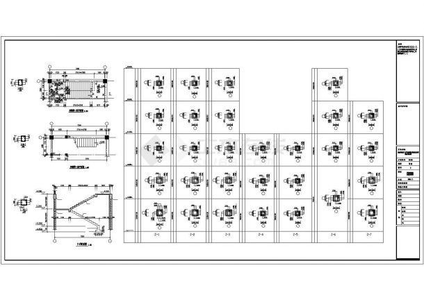 某钢结构办公楼建筑设计CAD图纸-图二