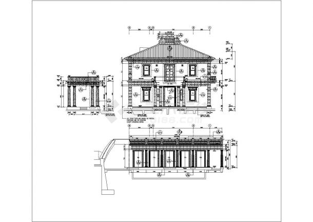 香港地区的私人别墅建筑方案设计图-图一