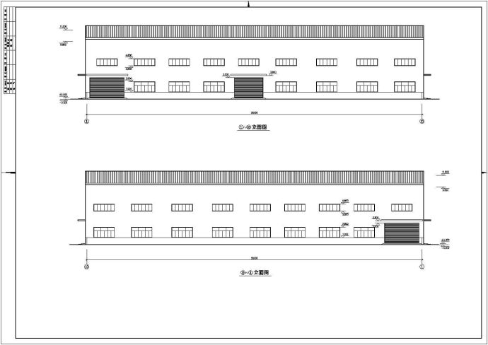 某40米跨单层门式刚架厂房建筑、结构施工图_图1