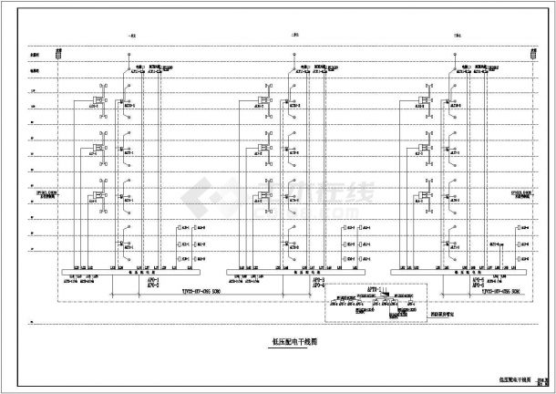 某地区底商住宅楼强弱电全套CAD施工图纸-图二