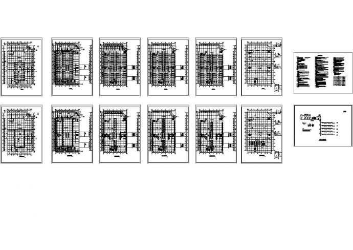 湖北多层商场建筑空调通风系统设计施工图（风冷模块机组）_图1