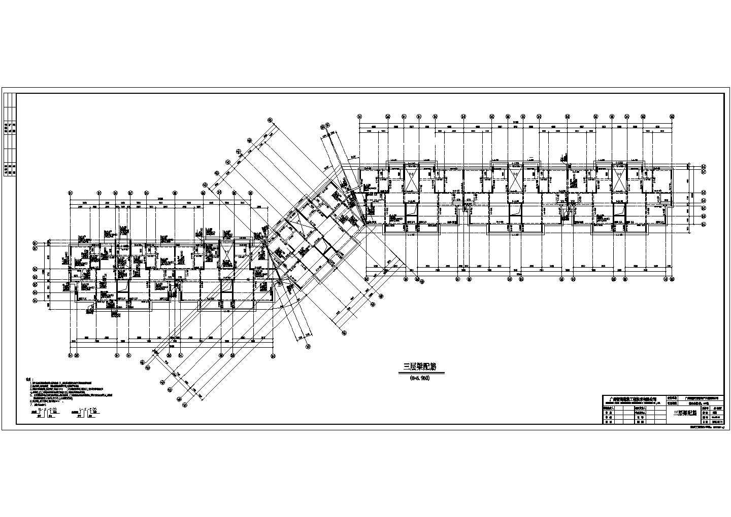 某现代都市小区住宅楼群建筑楼梯设计方案平面图