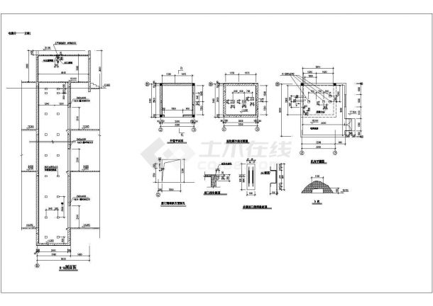 电梯井方案设计图纸方案   剖面 平面-图一