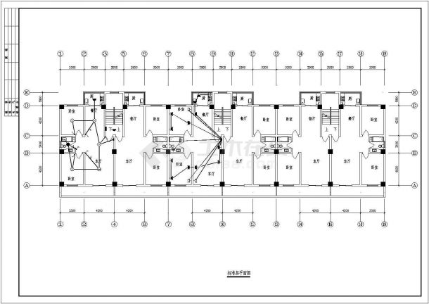 南小巷住宅电气设计方案及施工全套CAD图纸-图一