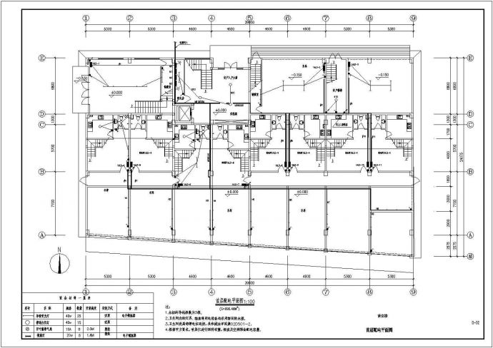 8层商住楼电气设计方案及施工全套CAD图纸_图1