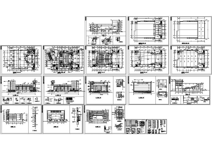  5+1架空层4976平米影剧院建筑设计CAD图纸_图1