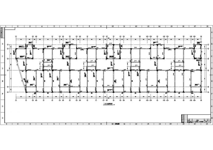 某地区异型柱框架结构综合楼结构图纸_图1