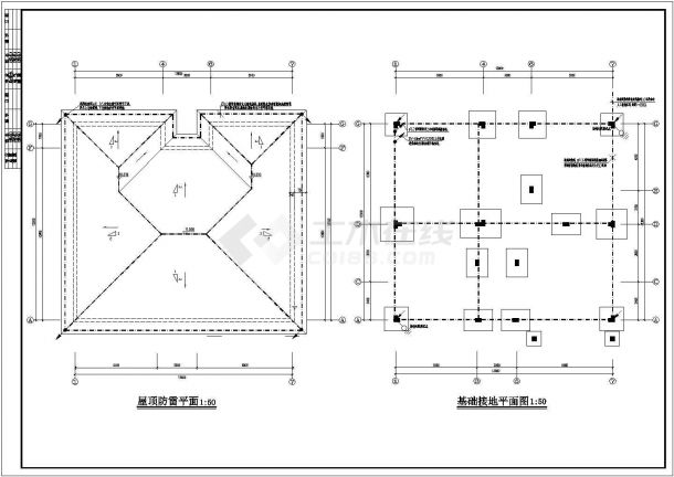 高档别墅电气设计方案及施工全套CAD图纸-图二