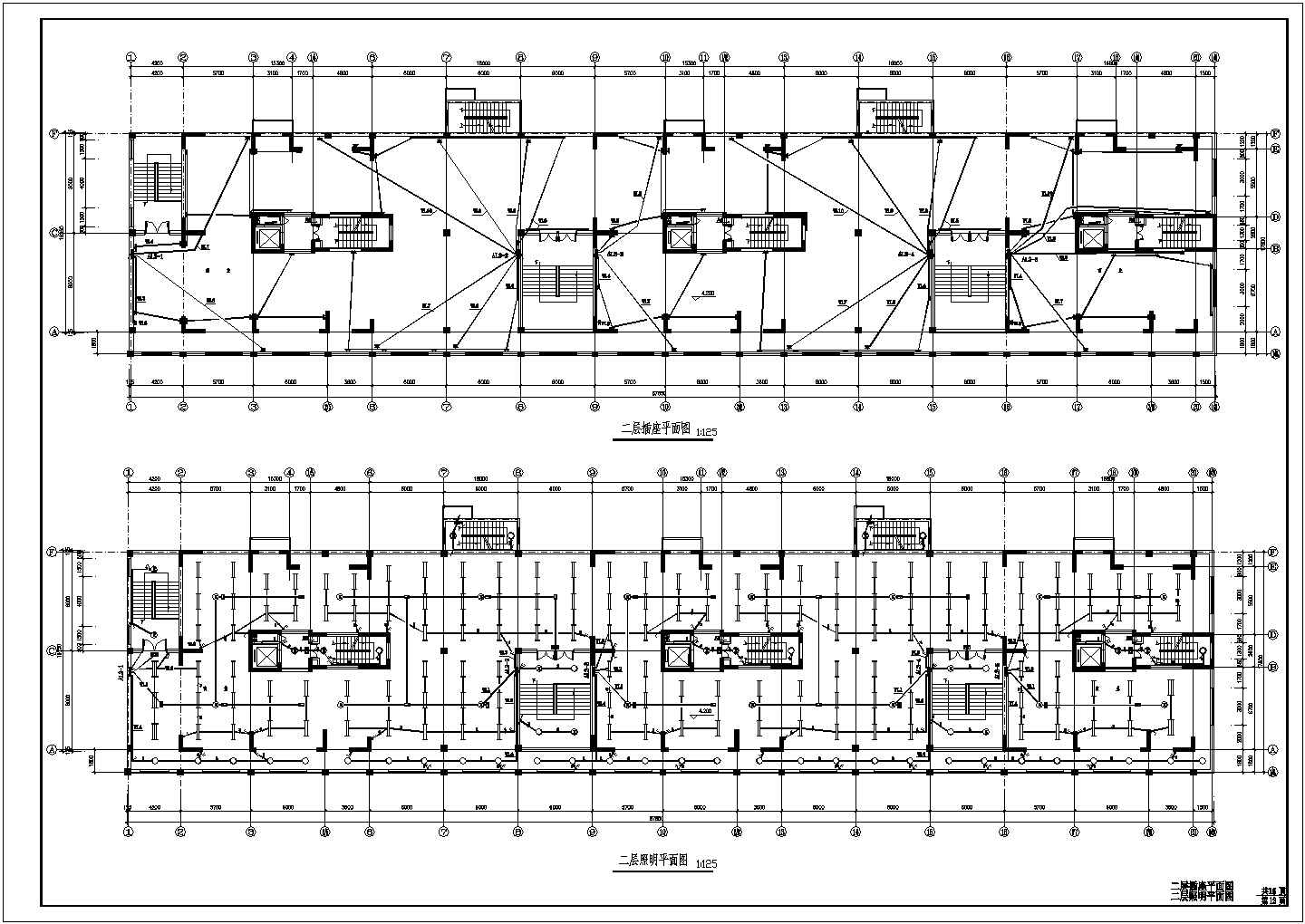 底商住宅楼强弱电施工方案全套CAD图纸