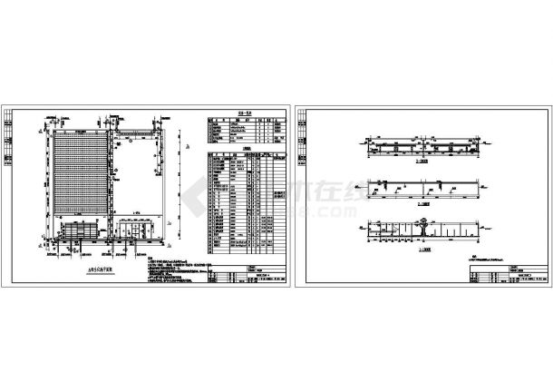 广东某污水处理厂全套设计图（5个CAD）-图二
