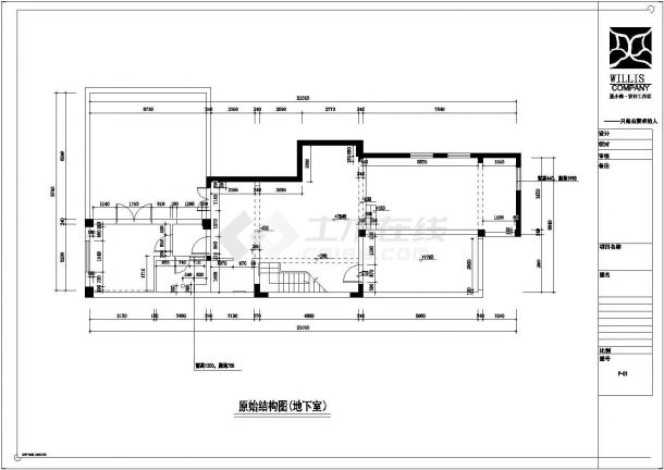 某400平米别墅装修设计施工CAD图-图一