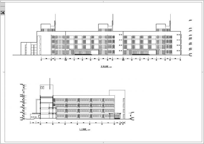 某城市小学教学楼建筑设计cad图纸_图1