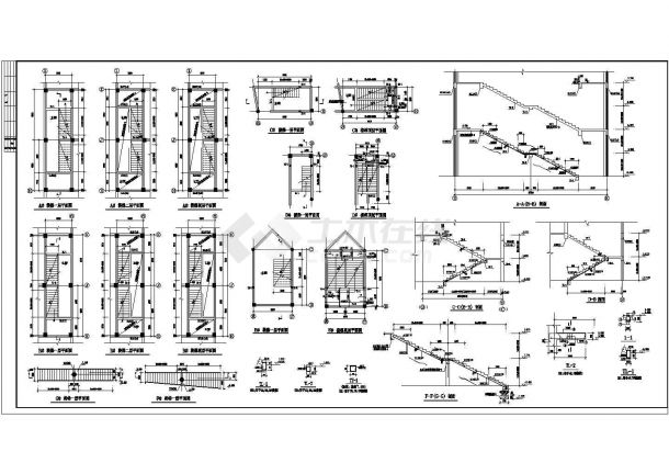 某国际学校教学楼钢结构设计CAD图-图一