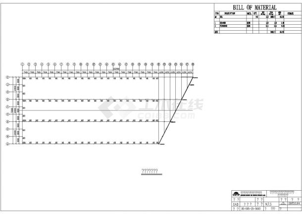 新鹏飞石材加工基地建筑设计CAD施工图-图二