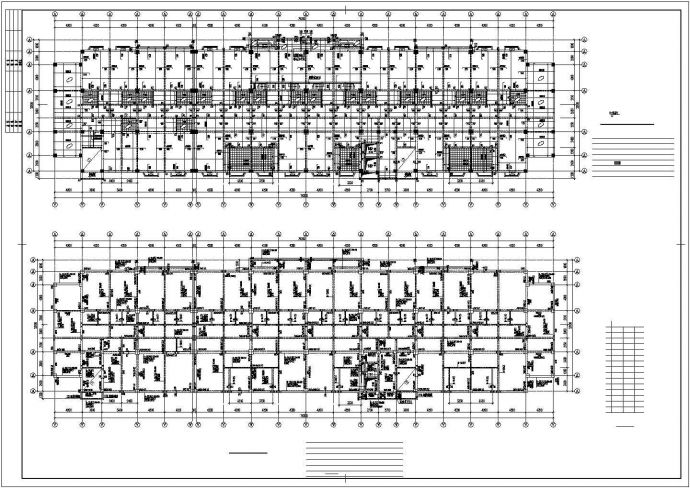 某地区框架结构高层住宅楼结构CAD图_图1