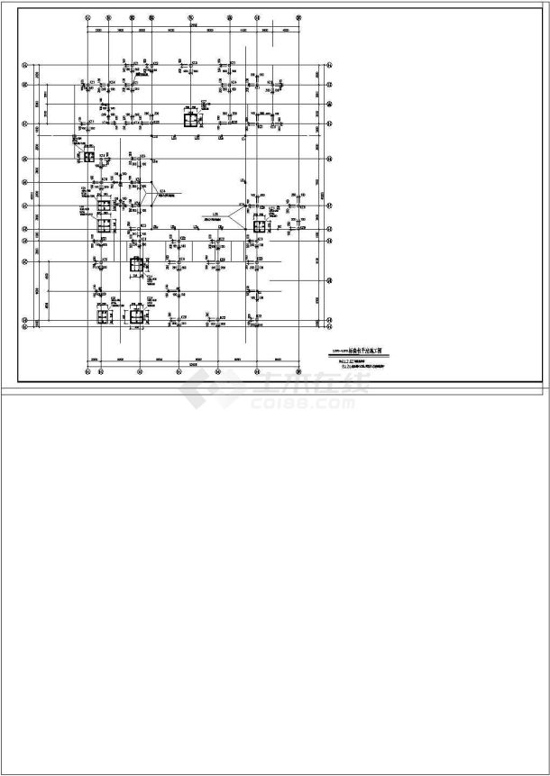 某地区框架结构幼儿园建筑结构CAD图-图二