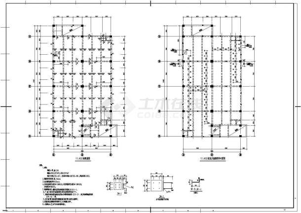 某地区框剪结构电控楼设计CAD图-图二