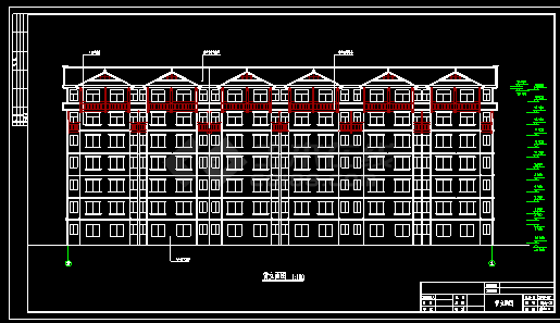地上七层民族特色砖混结构住宅设计图-图一