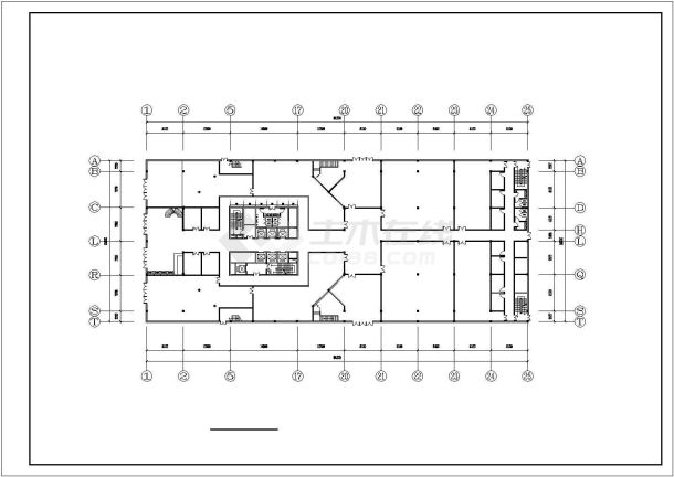 某地小型高层企业办公楼建筑方案图-图二
