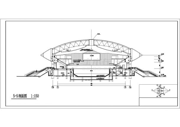 某大学内游泳馆建筑声学设计施工图-图一