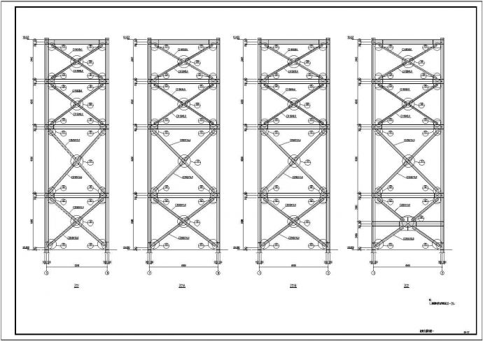 一套钢结构多层厂房cad设计图纸_图1