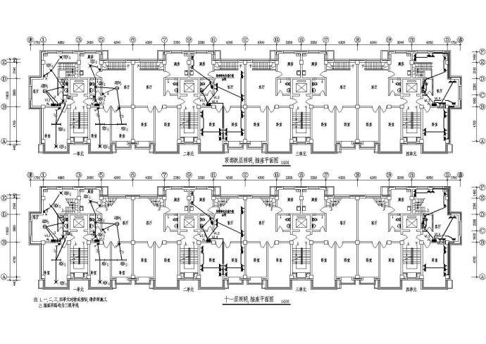 高层住宅电气施工图设计方案全套CAD图纸_图1