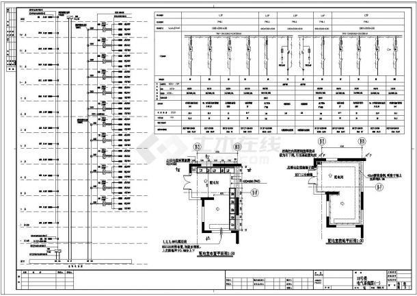 高层住宅电气施工与设计方案全套CAD图纸-图二