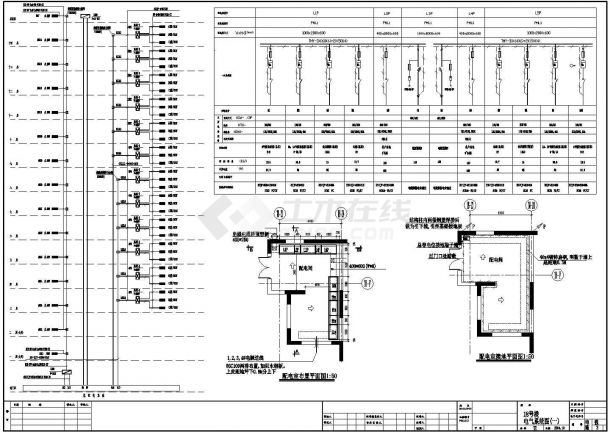 高层住宅电气施工方案与设计全套CAD图纸-图二