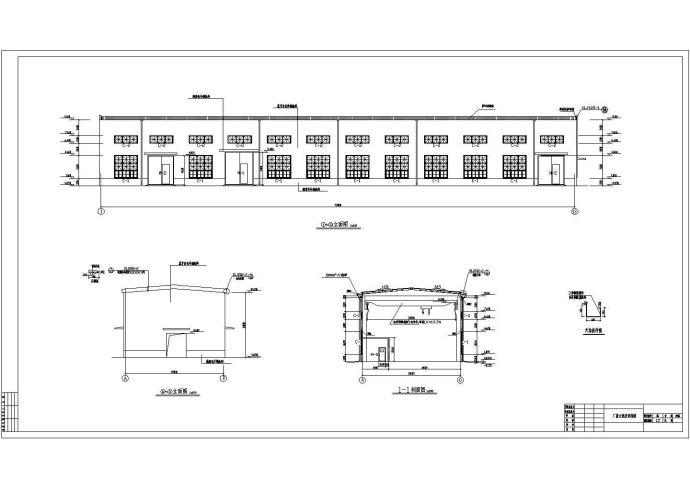 某地单层排架柱厂房结构设计施工图_图1