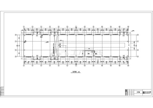 某地单层排架柱厂房结构设计施工图-图二