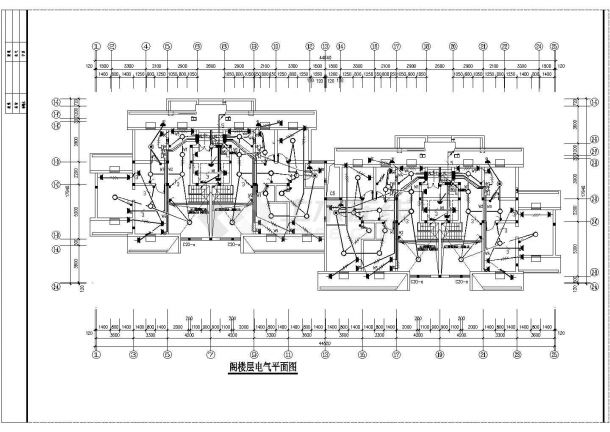 高级住宅电气施工设计方案全套CAD图纸-图二