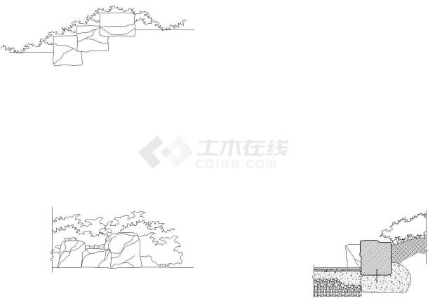 挡墙及道路设计图-图一