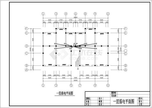 教师住宅楼电气设计方案及施工全套CAD图纸-图一