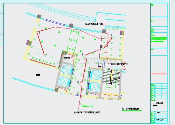 某办公大楼公共部分电气设计图-图一