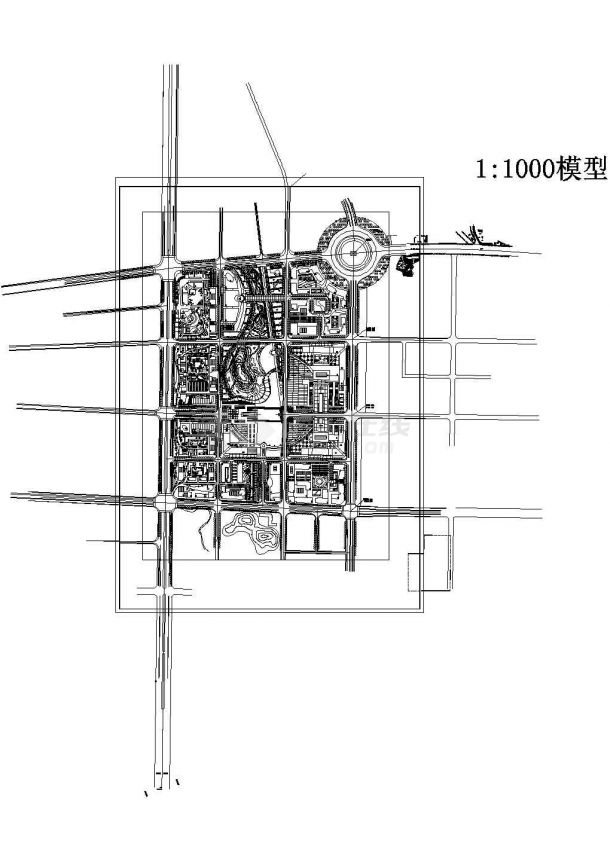 浙江诸暨市行政中心区域概念规划方案建施图-图一