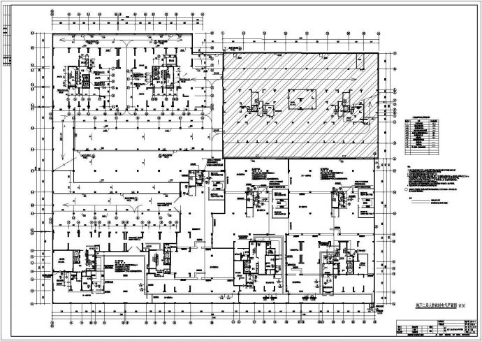 某防空人防地下室整套电气cad施工设计图_图1