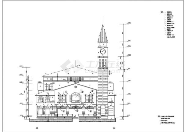 某地三层社区中心综合楼建筑设计图-图二