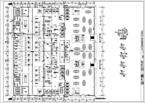 某汽车4s销售店整套经典电气cad施工图纸-图二