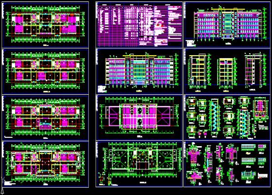 某学院教学楼建筑施工图_图1