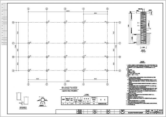 某地一套简单的配电房结构施工图纸_图1