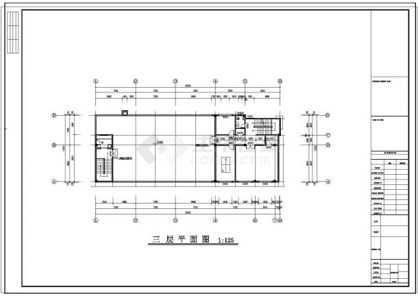 某地小型二层办公楼建筑施工图（含设计说明）-图二