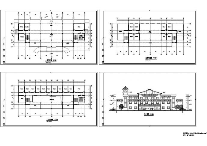  3层1779平米小型汽车站建筑方案设计_图1