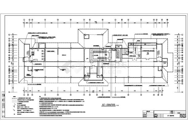 某地区三甲医院综合楼强电设计cad施工方案图-图二