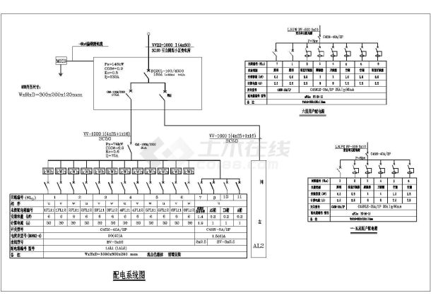 某地区多层住宅楼电气CAD设计施工图纸-图一