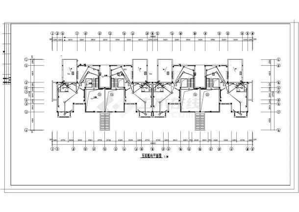 某地区多层住宅楼电气CAD设计施工图-图一